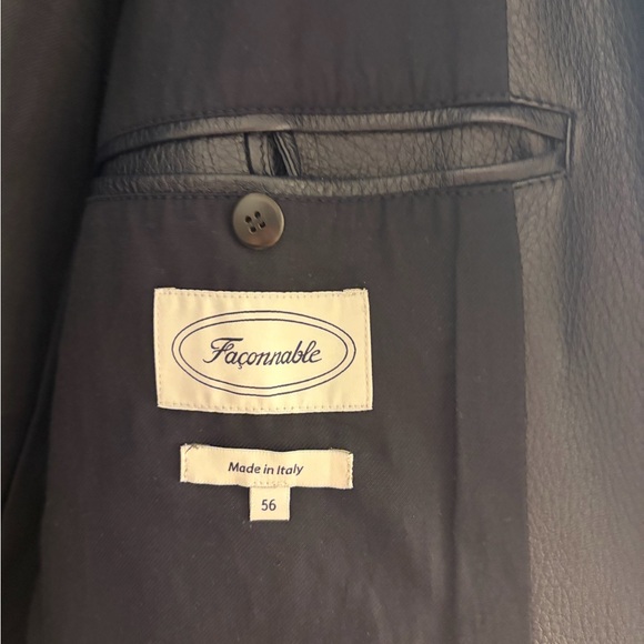 Italian Leather Bomber Jacket - Picture 4 of 7